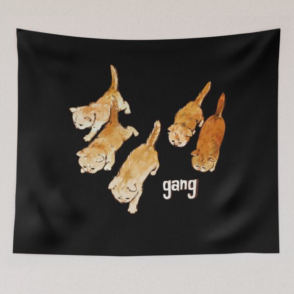 Item preview, Orange Kittens Walking Together Gang designed and sold by Siriusian369.
