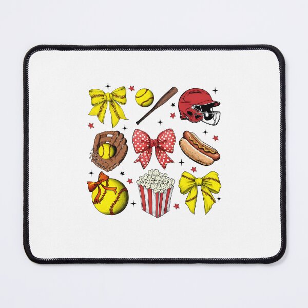 Item preview, Retro Softball Coquette Bow designed and sold by Ctiborbrabec.