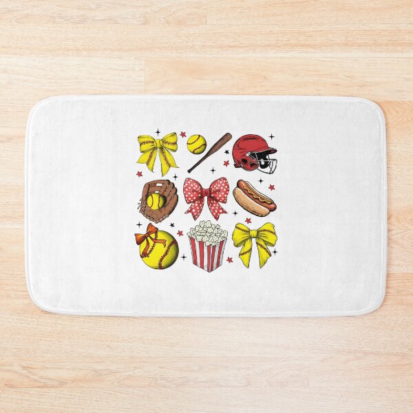Item preview, Retro Softball Coquette Bow designed and sold by Ctiborbrabec.