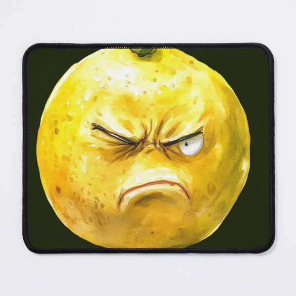Item preview, Funny Angry Lemon Character, Cute Citrus Face, Sour Mood Cartoon Illustration designed and sold by GoodMoodVibes.