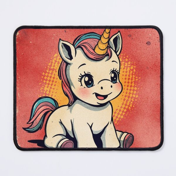 Item preview, Unicorn – Cute Retro Baby Unicorn Illustration designed and sold by All-About-Life.