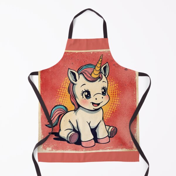 Item preview, Unicorn – Cute Retro Baby Unicorn Illustration designed and sold by All-About-Life.