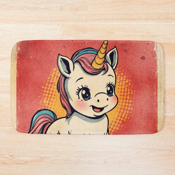 Item preview, Unicorn – Cute Retro Baby Unicorn Illustration designed and sold by All-About-Life.