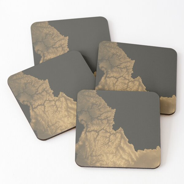 Item preview, State of Idaho shaded relief wall art designed and sold by Z73az.