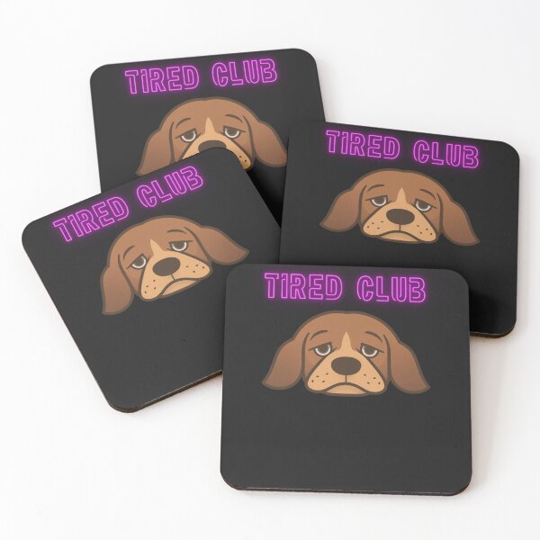 Item preview, Tired Club Dog Funny Sad Puppy Meme Shirt designed and sold by GigaFactory.