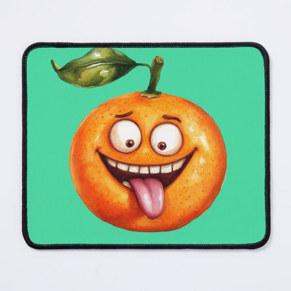 Item preview, Funny Orange Character, Cute Citrus Face, Silly Happy Fruit Cartoon Illustration designed and sold by GoodMoodVibes.