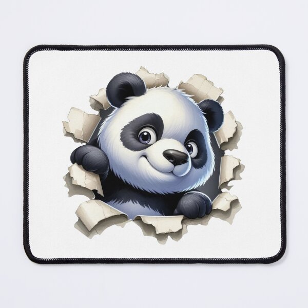 Item preview, Treść wiadomości Gemini Cute 3D Realistic Panda Paper Rip designed and sold by KrisGraphic45.