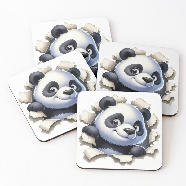 Item preview,  Treść wiadomości Gemini Cute 3D Realistic Panda Paper Rip designed and sold by KrisGraphic45.