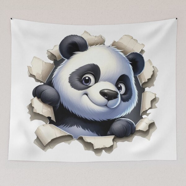 Item preview,  Treść wiadomości Gemini Cute 3D Realistic Panda Paper Rip designed and sold by KrisGraphic45.