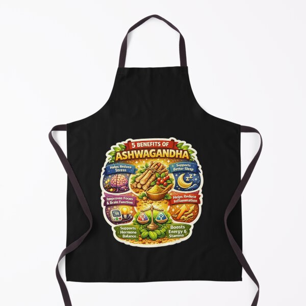 Item preview, 5 Benefits of Ashwagandha, Herbal Wellness, Stress Relief, Sleep & Energy Boost Design designed and sold by Right-UR.