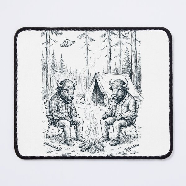 Item preview, Vintage Buffalo Camping UFO Animal Lover designed and sold by TerryConnells.