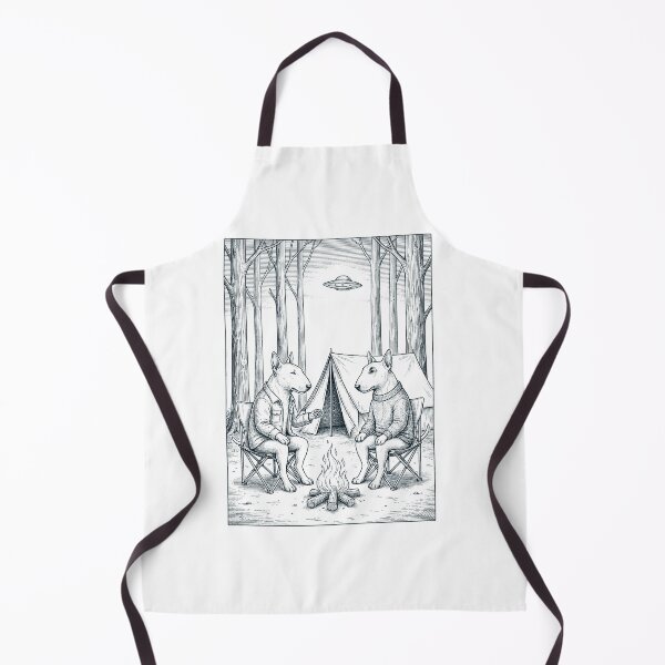 Item preview, Vintage Bull Terrier Camping UFO Dog Mom Dad Lover designed and sold by TerryConnells.