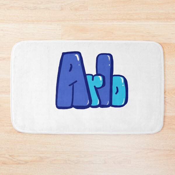 Item preview, Arlo name in blue bubble letters. Top 10 best personalized gifts for boys and men named Arlo designed and sold by Artonmytee.