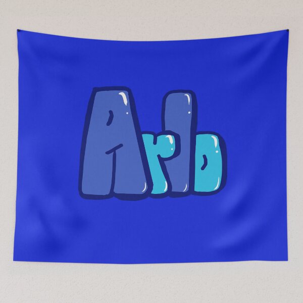 Item preview, Arlo name in blue bubble letters. Top 10 best personalized gifts for boys and men named Arlo designed and sold by Artonmytee.