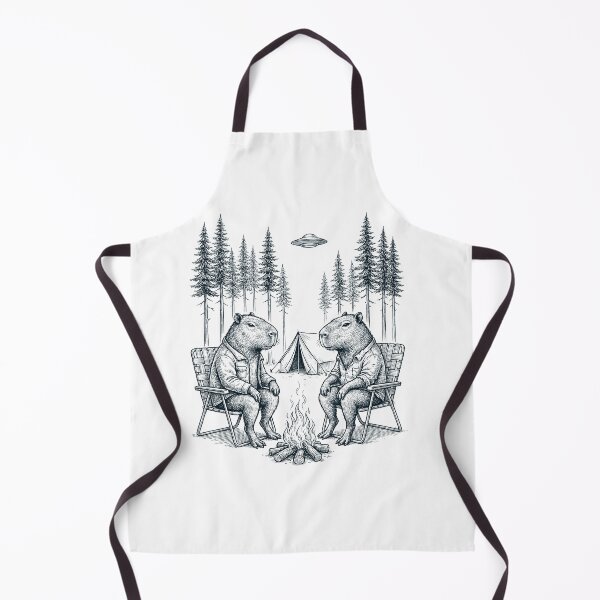 Item preview, Vintage Capybara Camping UFO Animal Lover designed and sold by TerryConnells.