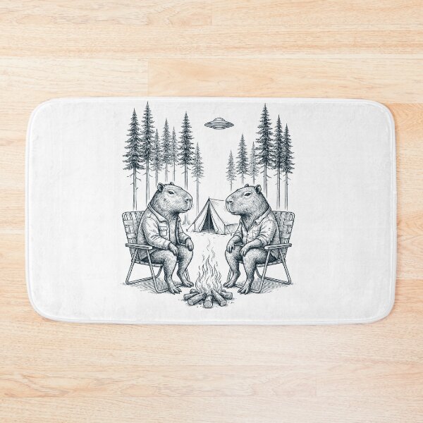 Item preview, Vintage Capybara Camping UFO Animal Lover designed and sold by TerryConnells.