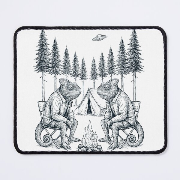 Item preview, Vintage Chameleon Camping UFO Animal Lover designed and sold by TerryConnells.