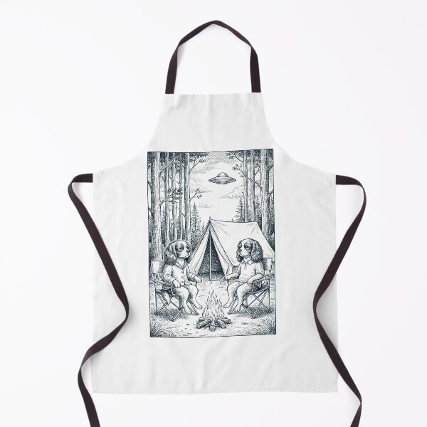 Item preview, Vintage Cavalier King Charles Spaniel Camping UFO Dog Mom Dad Lover designed and sold by TerryConnells.