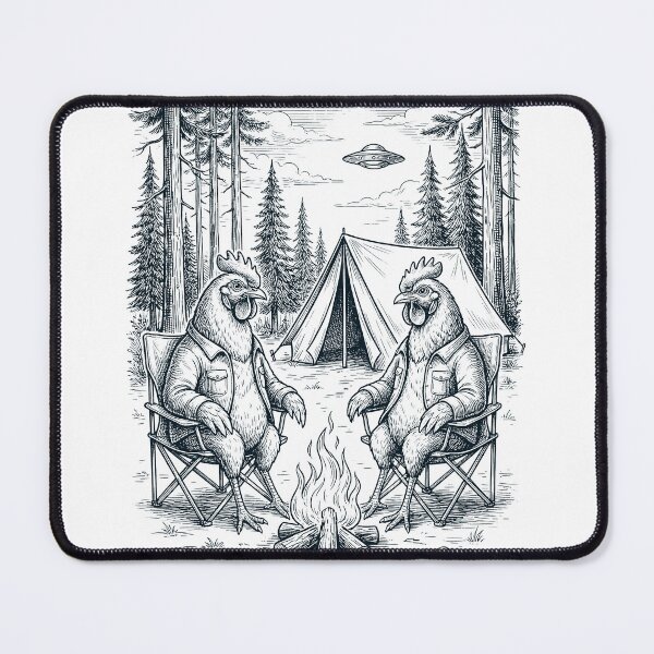 Item preview, Vintage Chicken Camping UFO Animal Lover designed and sold by TerryConnells.