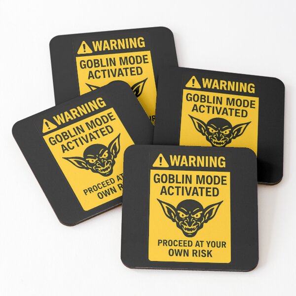 Item preview, Warning Goblin Mode Activated Funny Sign designed and sold by vqlpzeutv73.