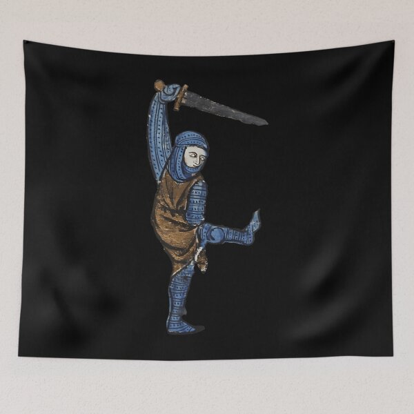 Item preview, Bizarre Medieval Marginalia Knight Meme designed and sold by vqlpzeutv73.