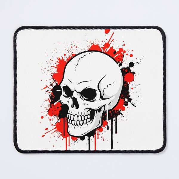 Item preview, A haunting image of a skull with glowing red eyes and a dark, ominous background. designed and sold by VerizalShop.