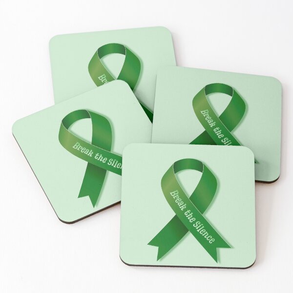 Item preview, Break the Silence Mental Health Awareness Ribbon designed and sold by Ivy-Triggs.