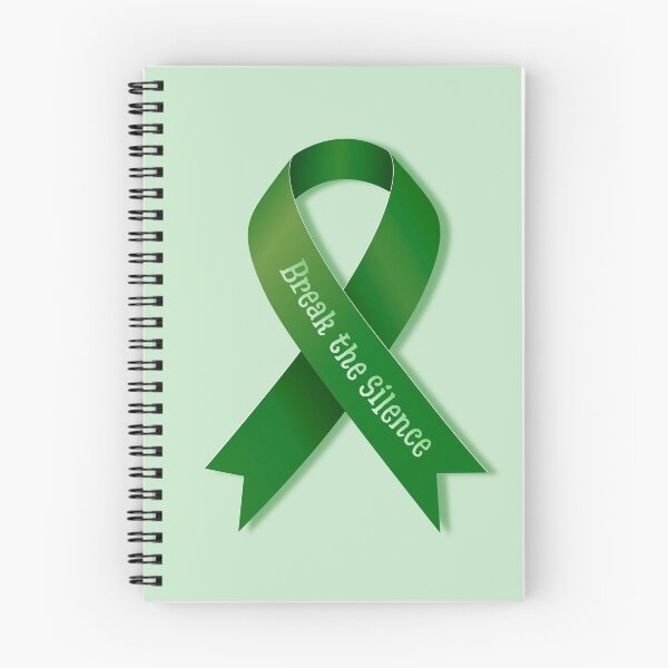 Item preview, Break the Silence Mental Health Awareness Ribbon designed and sold by Ivy-Triggs.