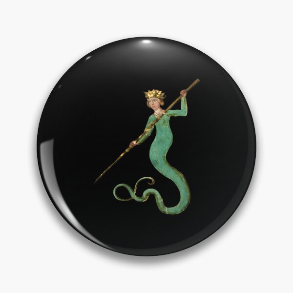 Item preview, Bizarre Medieval Marginalia Mermaid Art designed and sold by vqlpzeutv73.