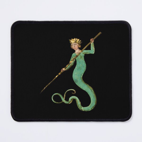Item preview, Bizarre Medieval Marginalia Mermaid Art designed and sold by vqlpzeutv73.