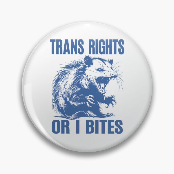 Item preview,  Trans Rights Or I Bites Funny Raccon designed and sold by Ariana De Amicis.