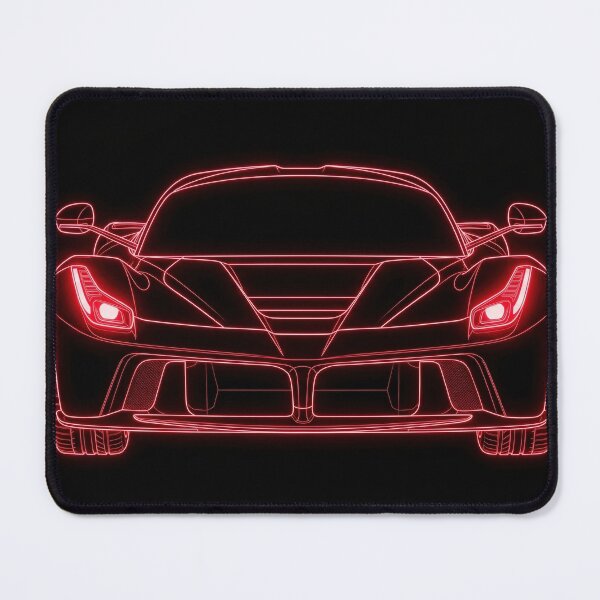 Item preview, The Holy Trinity V12 Hybrid Italian Hypercar Glowing Poster designed and sold by KeremYurtseven.