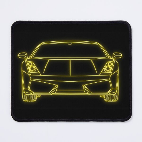 Item preview, Purist Rear-Wheel Drive V10 Italian Exotic Synthwave Outline designed and sold by KeremYurtseven.