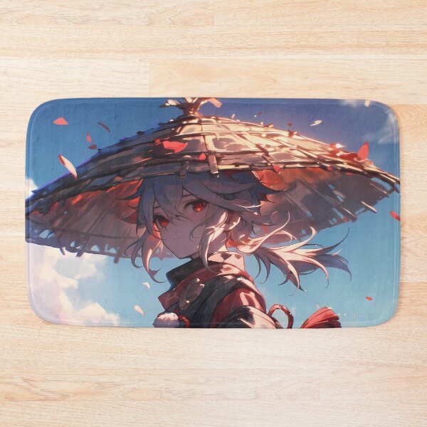 Item preview, Kazuha Genshin Impact Windy Wanderer Straw Hat Maple Leaf Mood designed and sold by Tokyonomad.