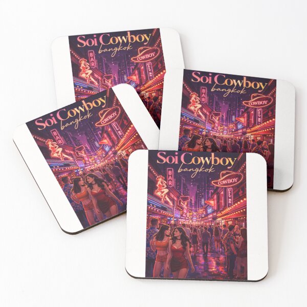 Item preview, Soi Cowboy Bangkok Neon District with Sukhumvit Nightlife and City Streets designed and sold by Places On Earth.