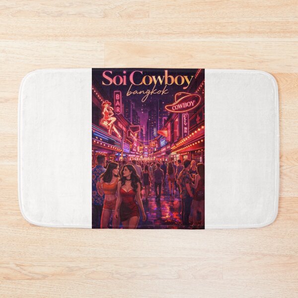 Item preview, Soi Cowboy Bangkok Neon District with Sukhumvit Nightlife and City Streets designed and sold by Places On Earth.