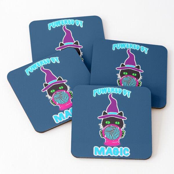 Item preview, Powered by Magic Cat – Neon Witch Cat Design designed and sold by ArtyWares.