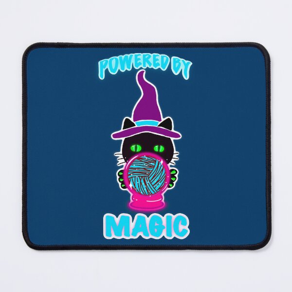 Item preview, Powered by Magic Cat – Neon Witch Cat Design designed and sold by ArtyWares.