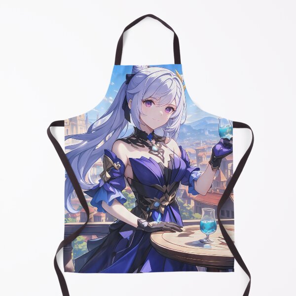 Item preview, Keqing Genshin Impact Elegant Violet Dress City Balcony Sunset designed and sold by Tokyonomad.