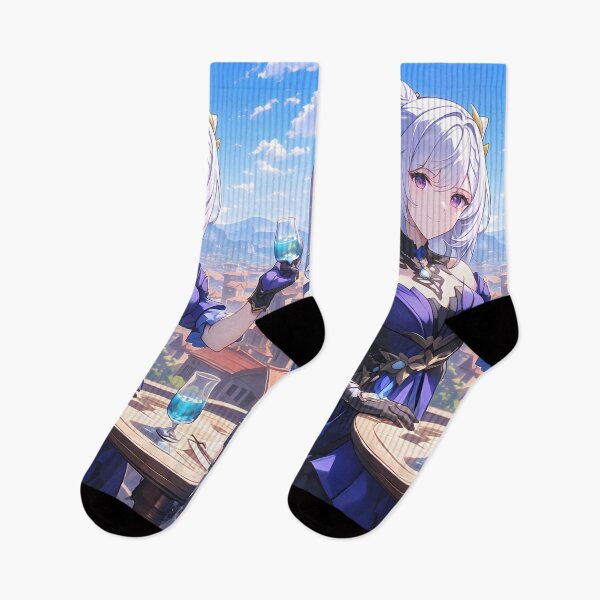 Artikelvorschau, Keqing Genshin Impact Elegantes violettes Kleid Stadtbalkon Sonnenuntergang entworfen und verkauft von Tokyonomad.