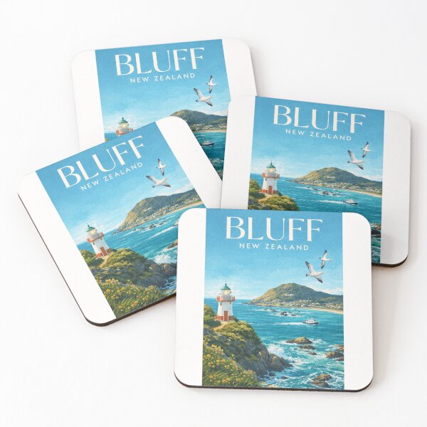 Item preview, Bluff New Zealand Seaside Town with Lighthouse and Southland Coastal Views designed and sold by Places On Earth.