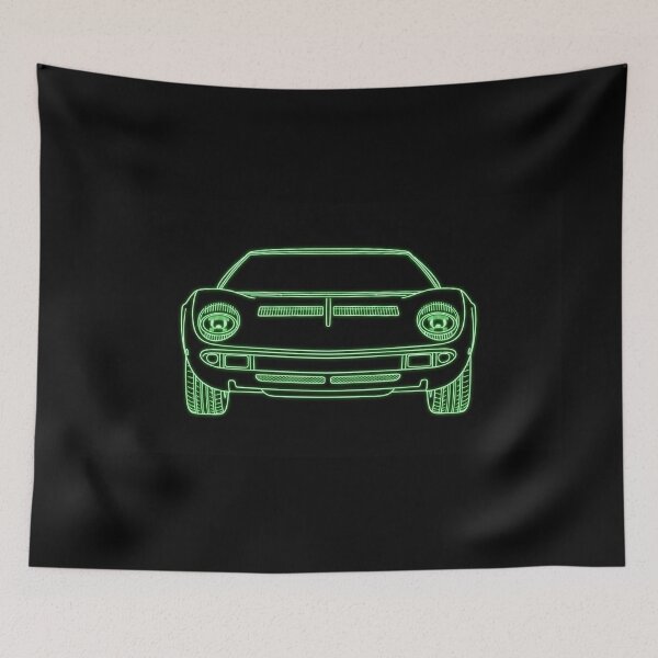 Item preview, The Original 1960s Transverse V12 Supercar Pioneer Neon Art designed and sold by KeremYurtseven.