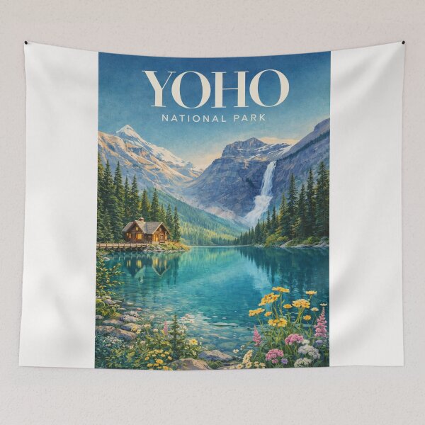Item preview, Yoho National Park Lake O’Hara Takakkaw Falls Mount Victoria Canadian Rockies designed and sold by Places On Earth.