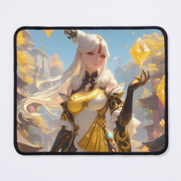 Item preview, Ningguang Genshin Impact Geo Elegance In Liyue Golden Light designed and sold by Tokyonomad.