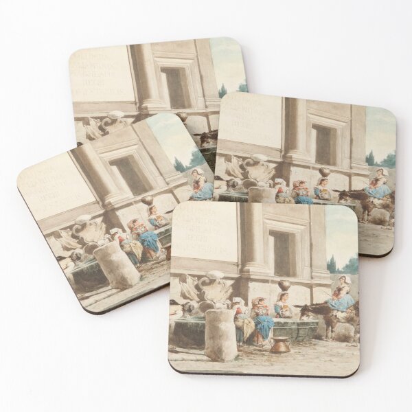 Item preview, A group of country people gathered by a water trough designed and sold by SharonTheFirst.