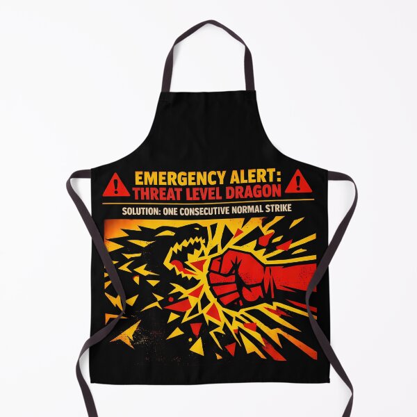 Item preview, Threat Level Dragon Emergency Alert Warning designed and sold by agearb.