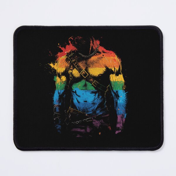 Item preview, Pride Leather Bear Muscular Man - Gay Erotic Art designed and sold by InkDazzle.