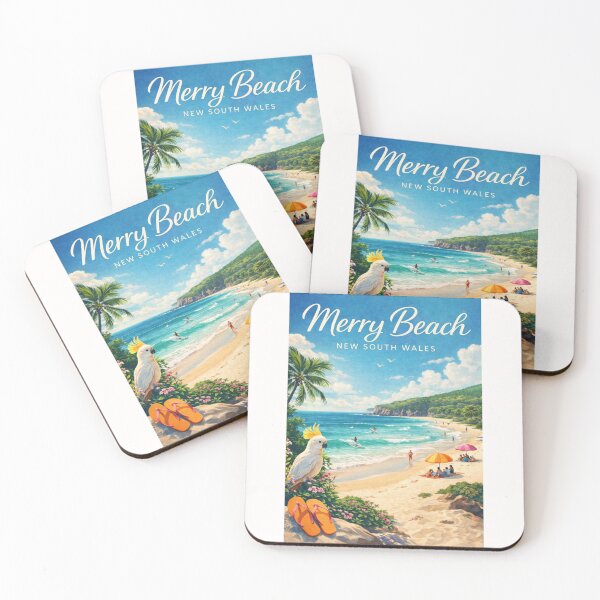 Item preview, Merry Beach New South Wales Kioloa Murramarang National Park South Coast Australia designed and sold by Places On Earth.