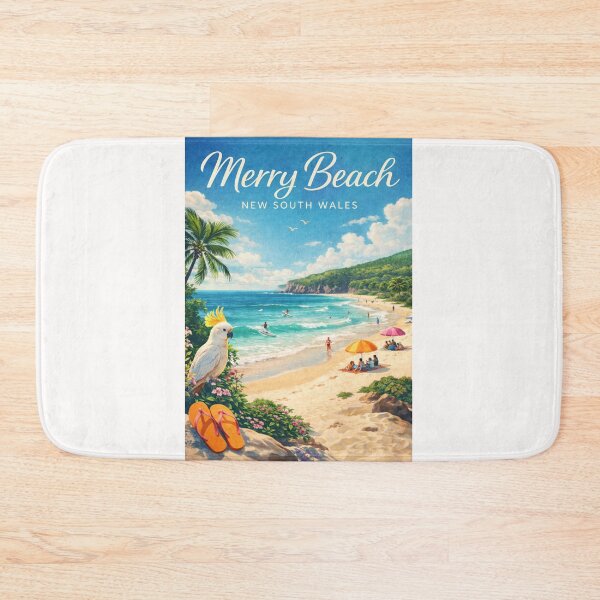 Item preview, Merry Beach New South Wales Kioloa Murramarang National Park South Coast Australia designed and sold by Places On Earth.