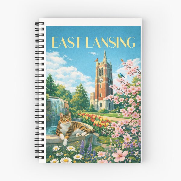 Item preview, East Lansing Michigan Michigan State University Beaumont Tower Ingham County designed and sold by Places On Earth.